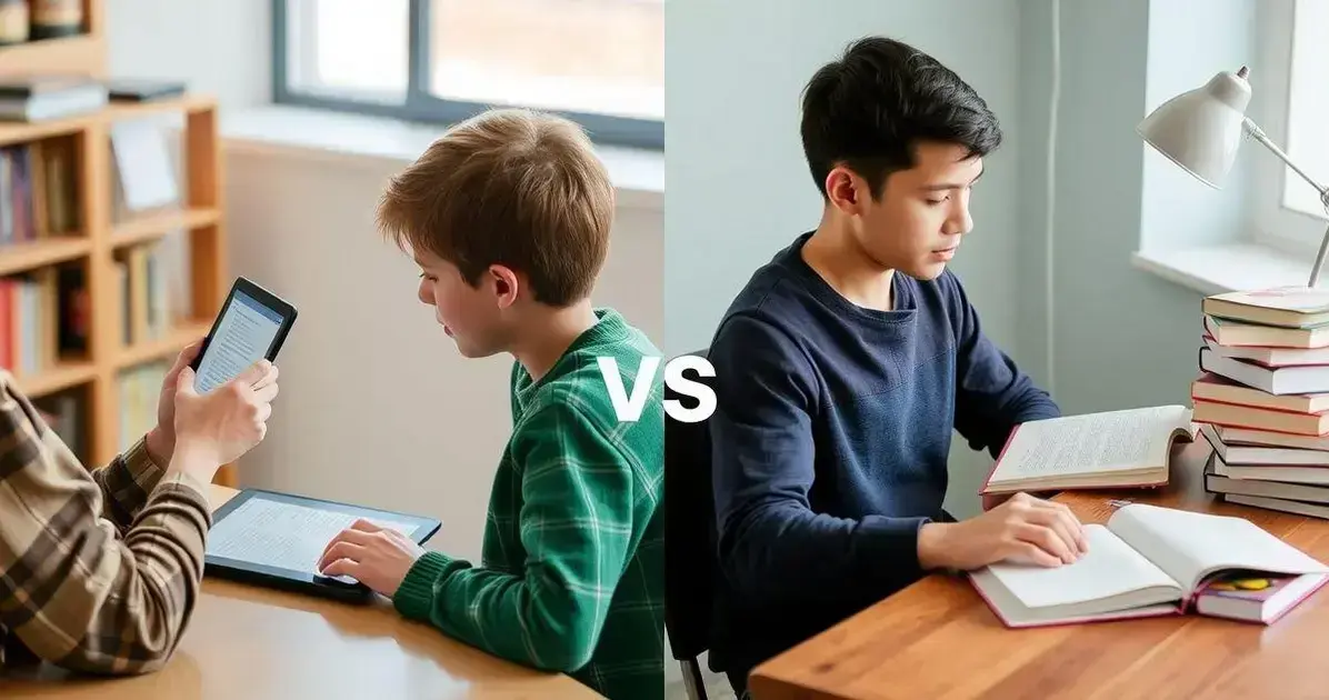 Digital vs. Physical Study Materials